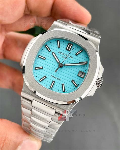 patek philippe nautilus white or blue|Patek Philippe Nautilus tiffany dial.